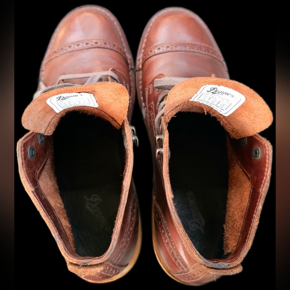 Danner Jack II Brogue Boots - Dare Coffee Brown Leather - Size 9 - Picture 6 of 8